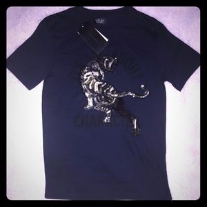 Zara Man Black Tiger Design with Essential Cotton